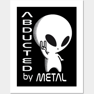 Cute and Metalhead Grey Alien Posters and Art